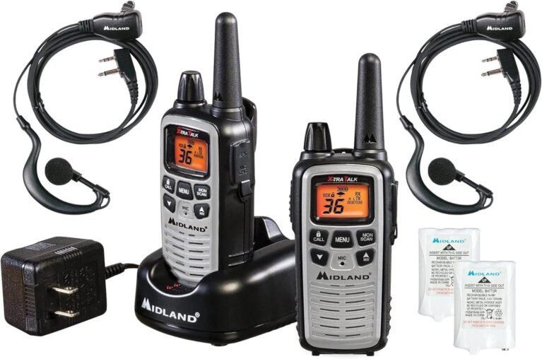 Midland LXT600VP4 FRS License Free Walkie Talkies. Silver, 2 Pack