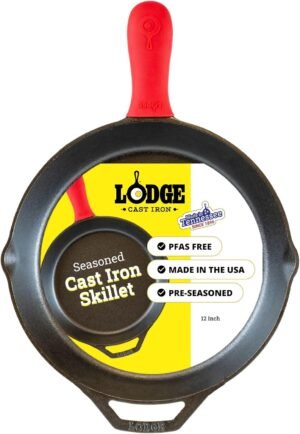 Lodge Pre-Seasoned Cast Iron Skille...