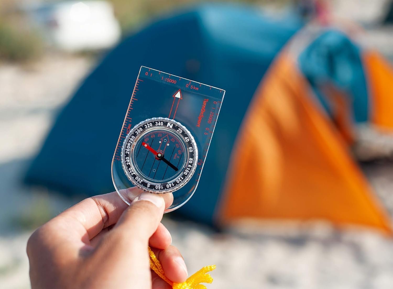 Boy Scout TurnOnSport Orienteering Hiking Compass - Kids, Waterproof & Lightweight, Mini, Survival, Camping Kit - Image 6
