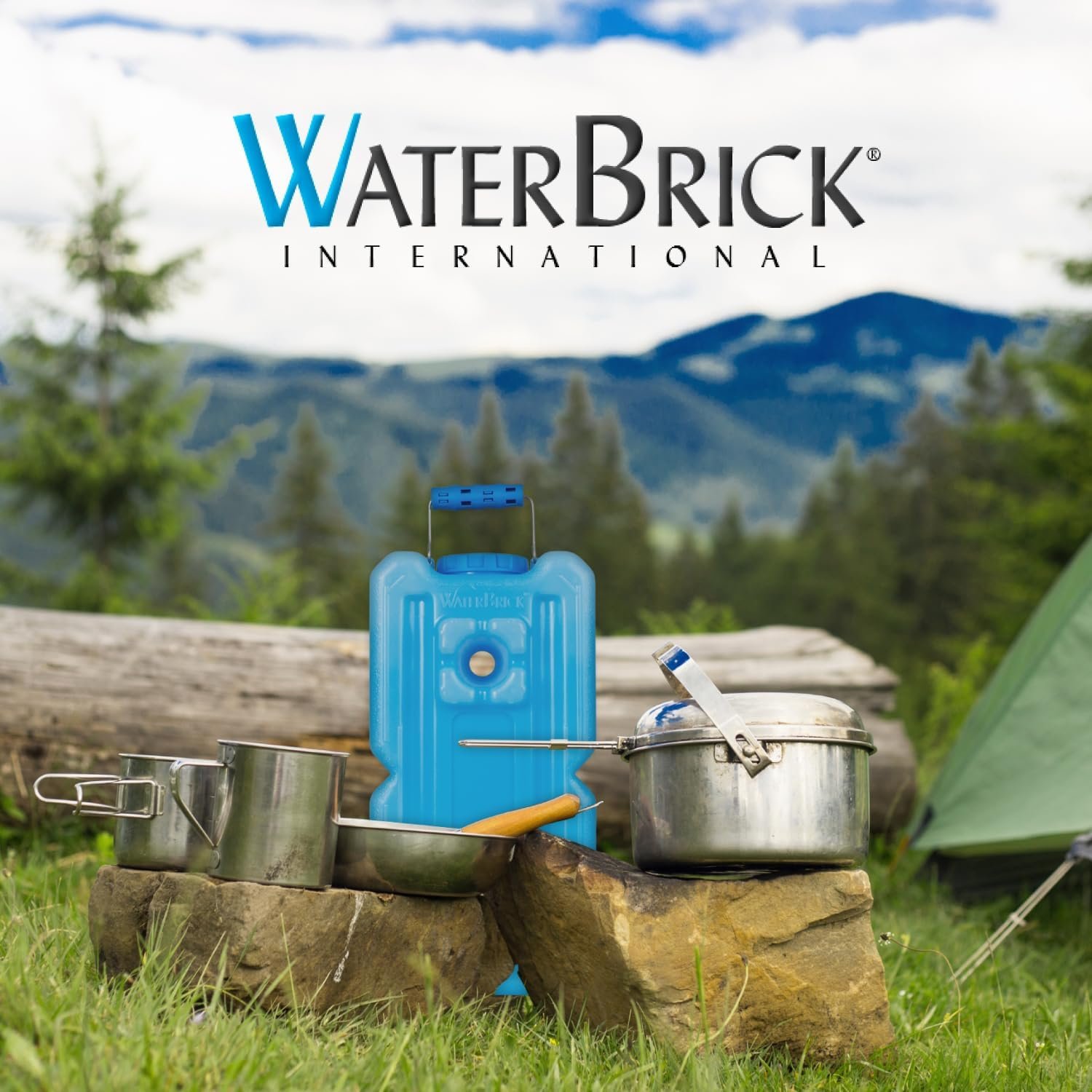 WaterBrick International WaterBrick Water Storage Containers for Emergency Water Storage | 6-Pack of Stackable 3.5 Gallon Water Container Bricks | Food-Grade HDPE Plastic | BPA-Free | STD Blue - Image 4