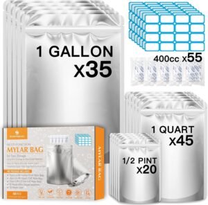 SYMYNELEC 100-Pack Mylar Bags with ...