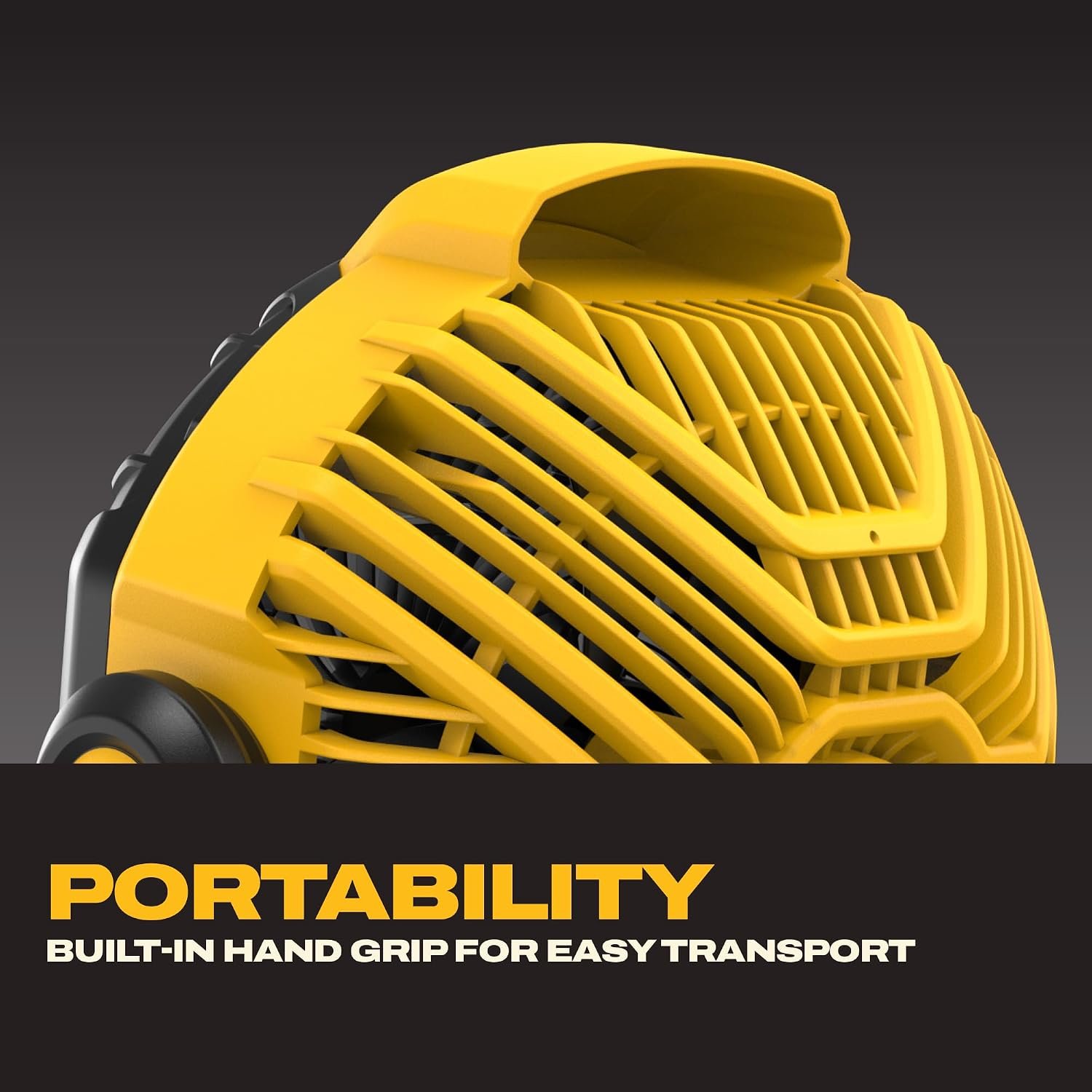 DEWALT 20V MAX Portable Fan, Battery Powered Rechargeable Cordless Shop Fan, Up to 4.5 Hrs Runtime, Variable Speed, 650 CFM, Tool Only (DCE512B) - Image 4