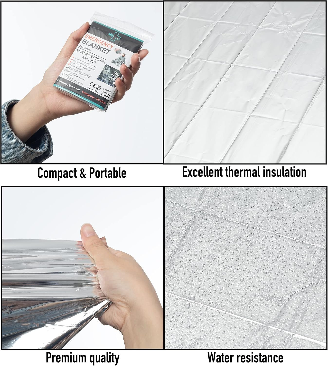 General Medi Emergency Blanket (12-Pack),Emergency Silver Foil Blanket– Perfect for Outdoors, Hiking, Survival, Marathons or First Aid - Image 4