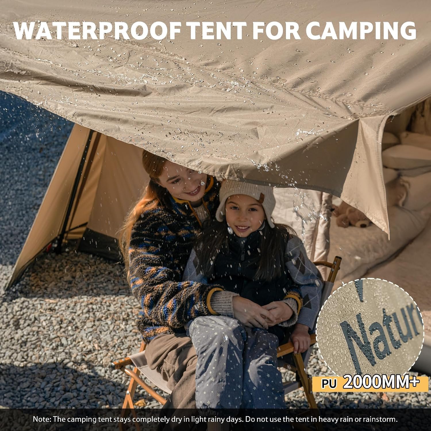 Naturehike Village Lite Camping Tent, 60S Easy Setup Instant Tents for Camping, Double Layer 4/8 Person Tent with with Full Rainfly - Image 8