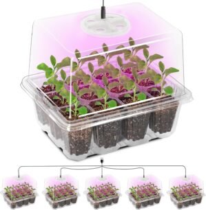 Bonviee Seed Starter Trays with 12-...
