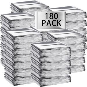 Macarrie 180 Pack Emergency Blanket...