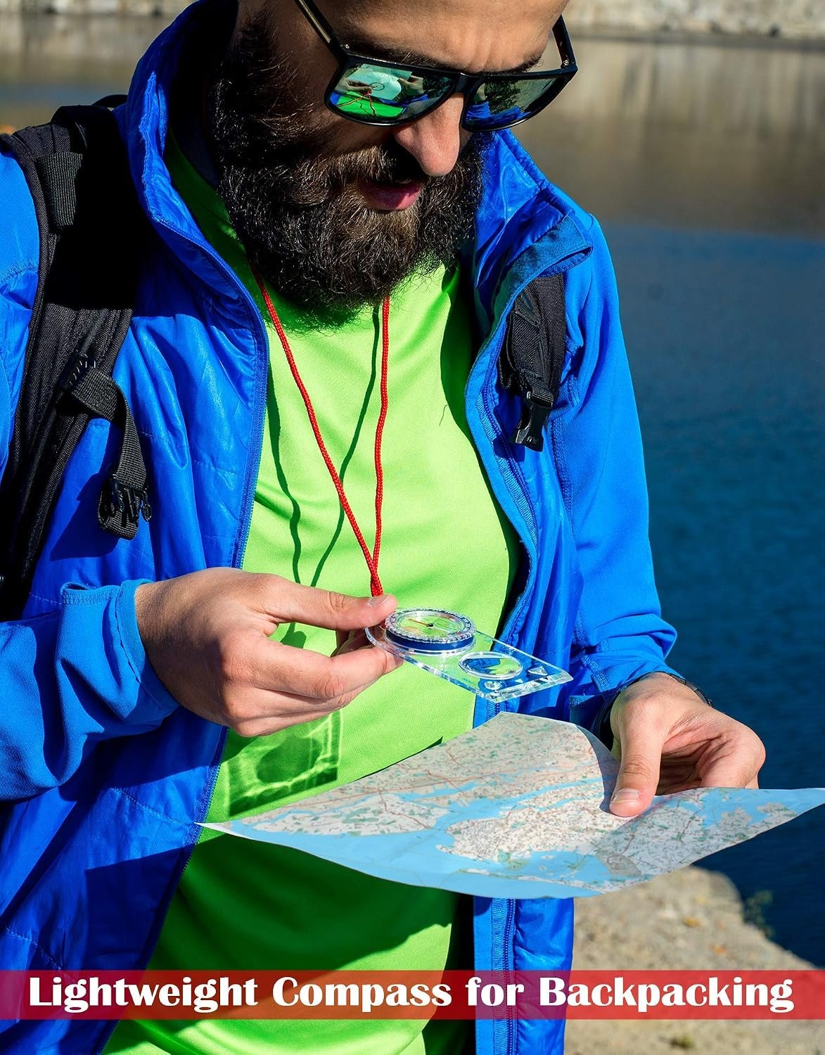 Orienteering Compass - Hiking Backpacking Compass | Advanced Scout Compass Camping and Navigation | Boy Scout Compass Kids - Children Compasses for Map Reading - Baseplate Compass Survival - Image 8