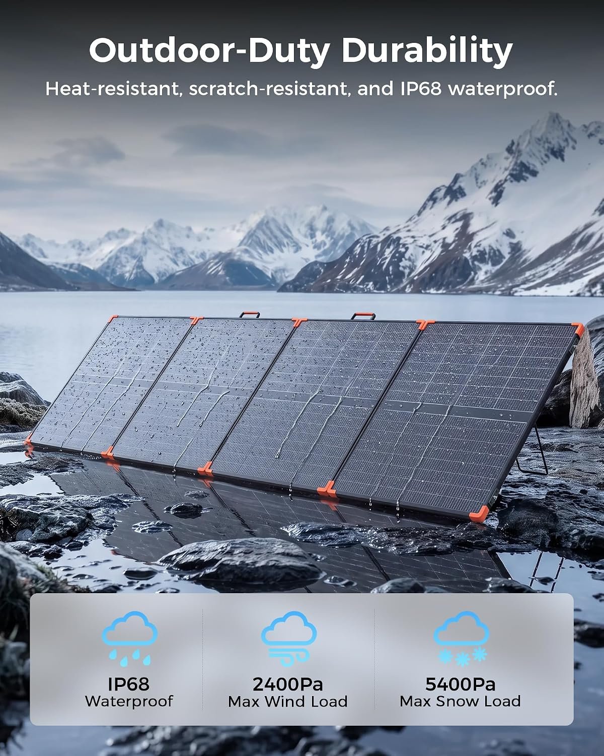 ZOUPW 450W PRO Bifacial Portable Solar Panel N-Type 16BB for Power Station - Image 8