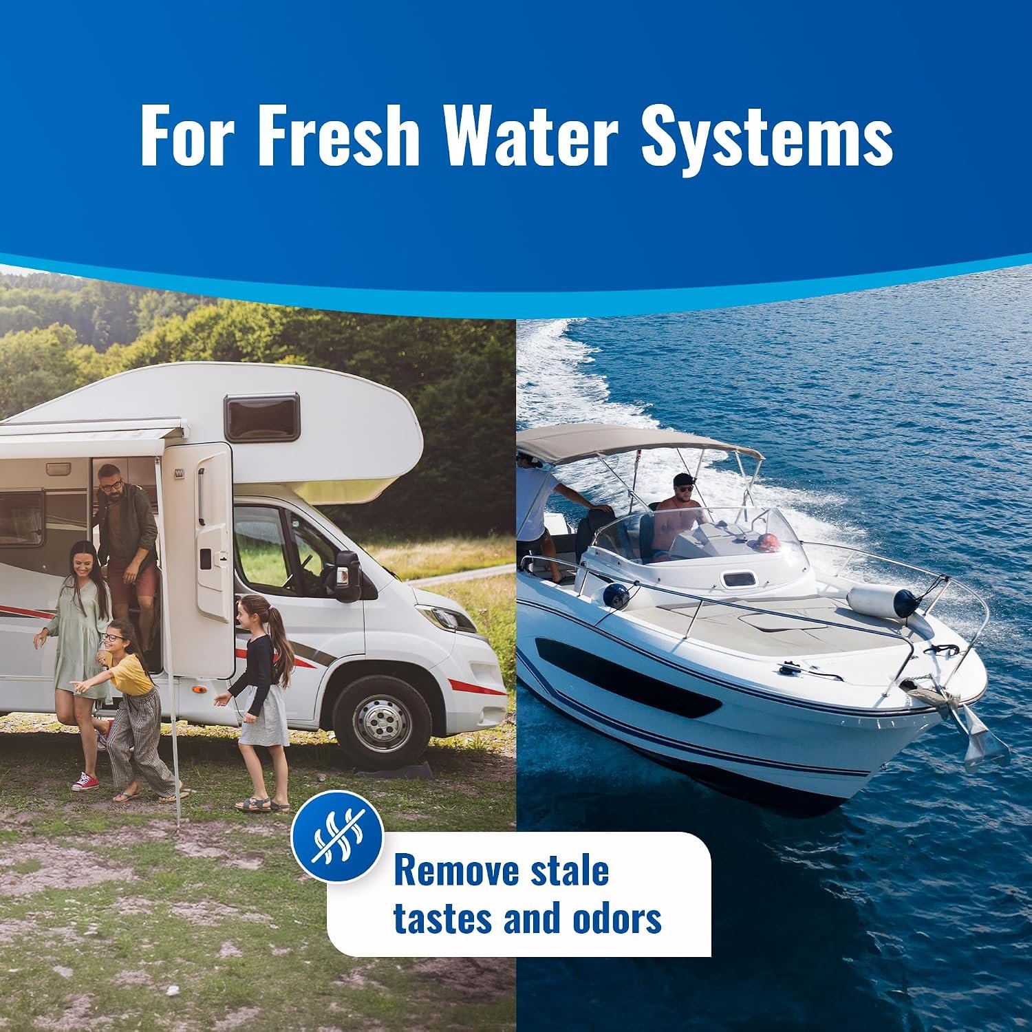 Aquatabs Water Purification Tablets for Drinking - 100 Tablets + 2 Chlorine Test Strips - Water Purifier Starter Kit - for Boat and RV Tanks - By Aquamarine Water Solutions - Image 7