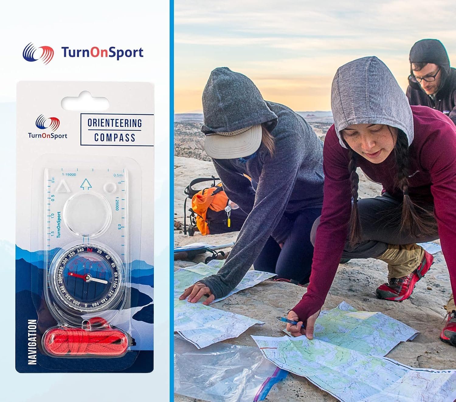Orienteering Compass - Hiking Backpacking Compass | Advanced Scout Compass Camping and Navigation | Boy Scout Compass Kids - Children Compasses for Map Reading - Baseplate Compass Survival - Image 7