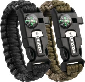 SURVIVE Paracord Bracelet, Pack of ...