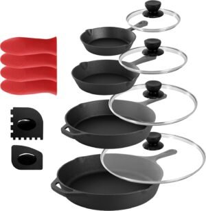 MegaChef 13 Piece Pre-Seasoned Cast...