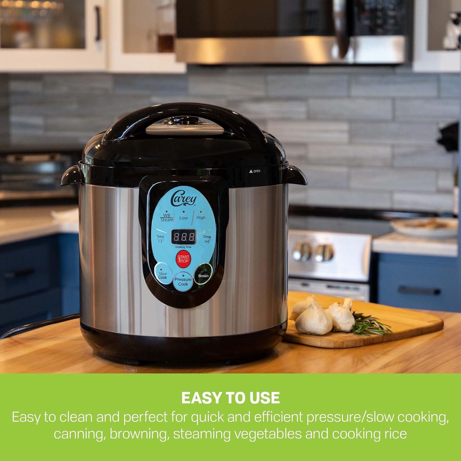 CAREY DPC-9SS Smart Electric Pressure Cooker and Canner, Stainless Steel, 9.5 Qt - Image 7