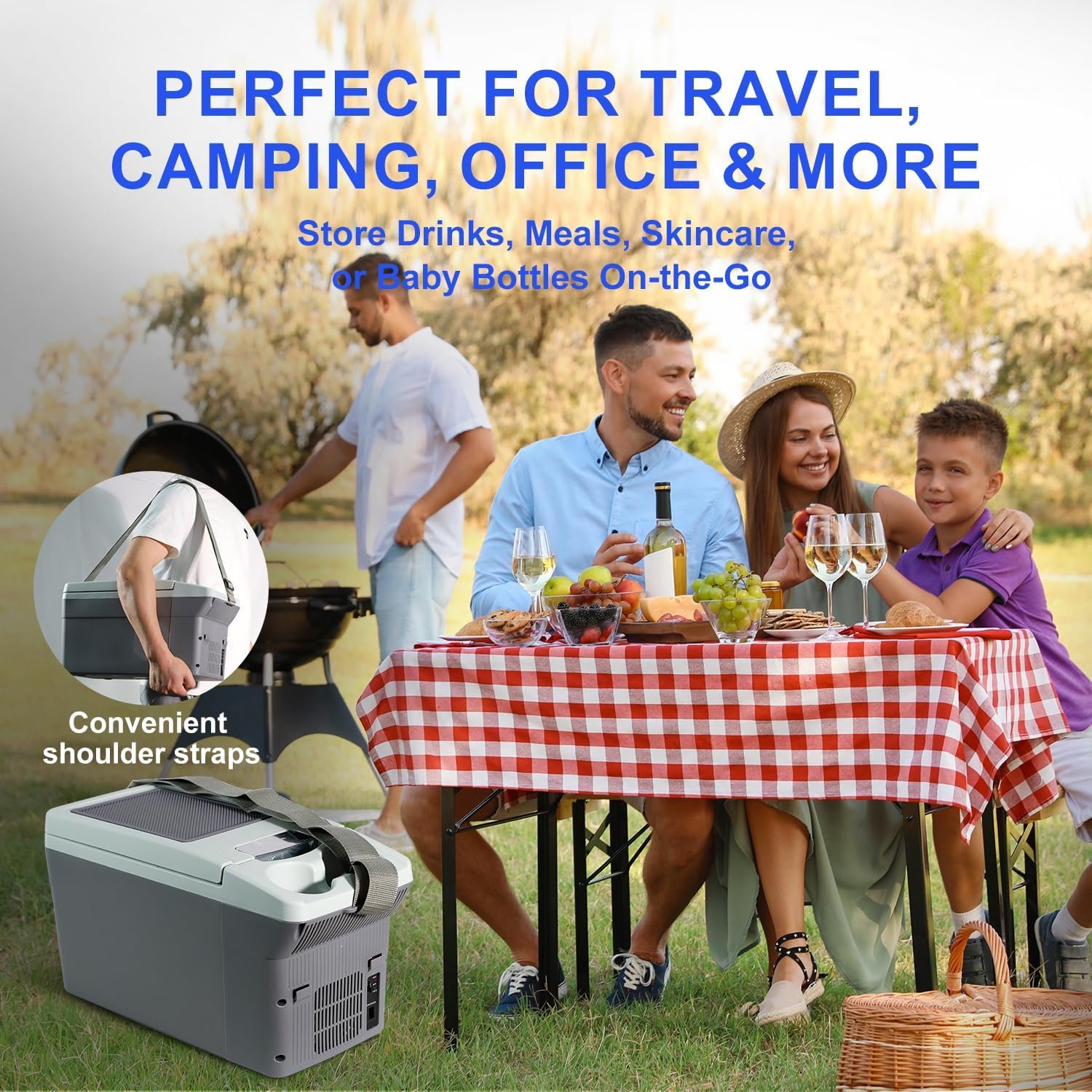 11L/Quart Electric Cooler & Warmer - Portable Car Refrigerator 12 Volt DC Car Fridge with Dual-Temp Control Car Fridge 12V Refrigerator for Camping, Travel & Road Trips,RV, Boat - Image 7