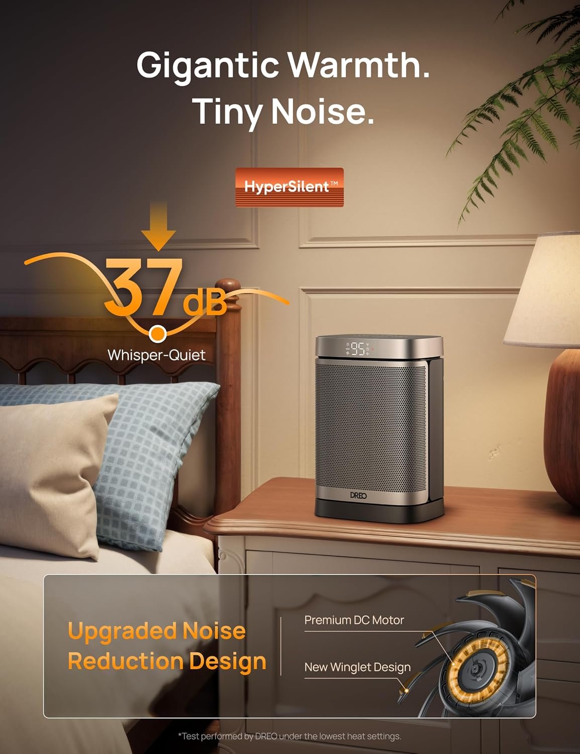 DREO Space Heater, Portable Electric Heaters for Indoor Use with Thermostat - Image 4