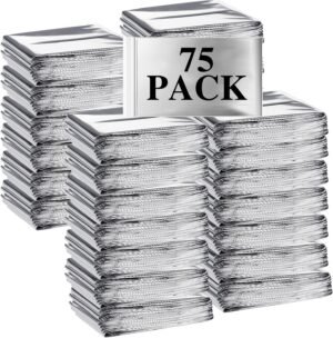 Macarrie 75 Pack Emergency Blankets...