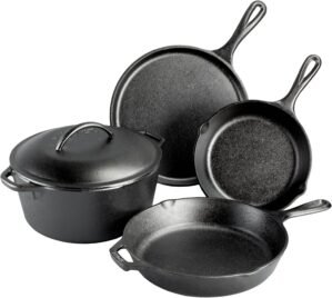 Lodge Cast Iron 5-Piece Set, PFAS-F...