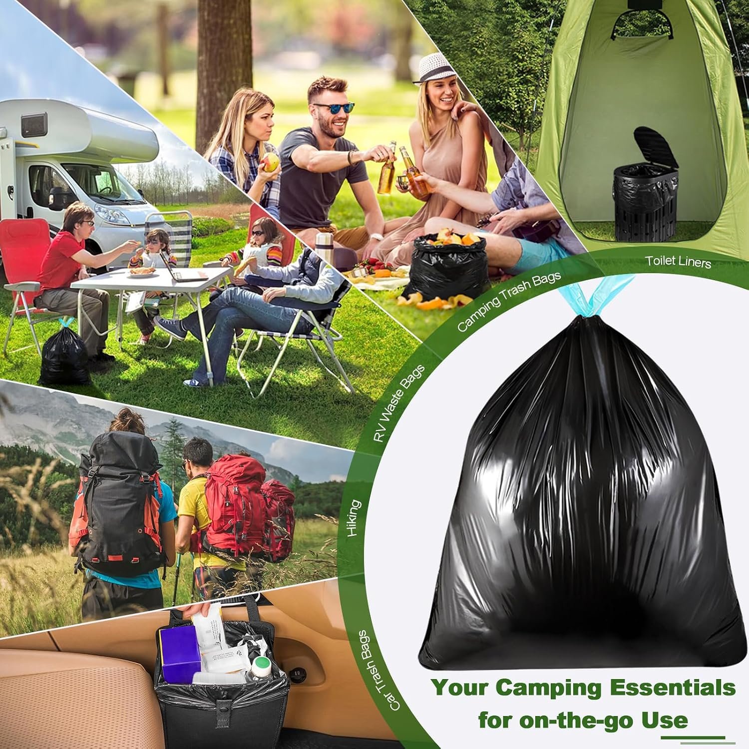 50 Pack Camping Toilet Bags, 8 Gallon Portable Toilet Bags - Image 7