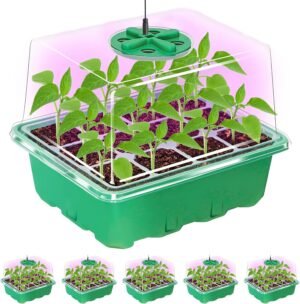 Bonviee Seed Starter Trays with 12-...