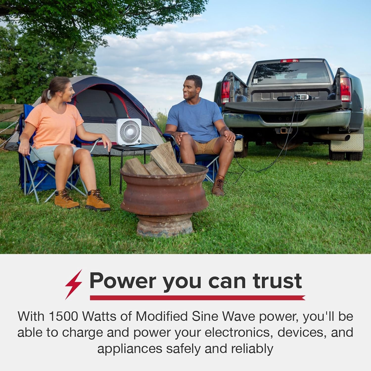 Cobra PRO 1500W Professional Grade Power Inverter, Portable – 1500-Watt Car Charger, 4 Grounded AC Outlets, 2 Fast Charge USB Ports and Remote Controller (CPIALCDG1) Compatible - Image 2