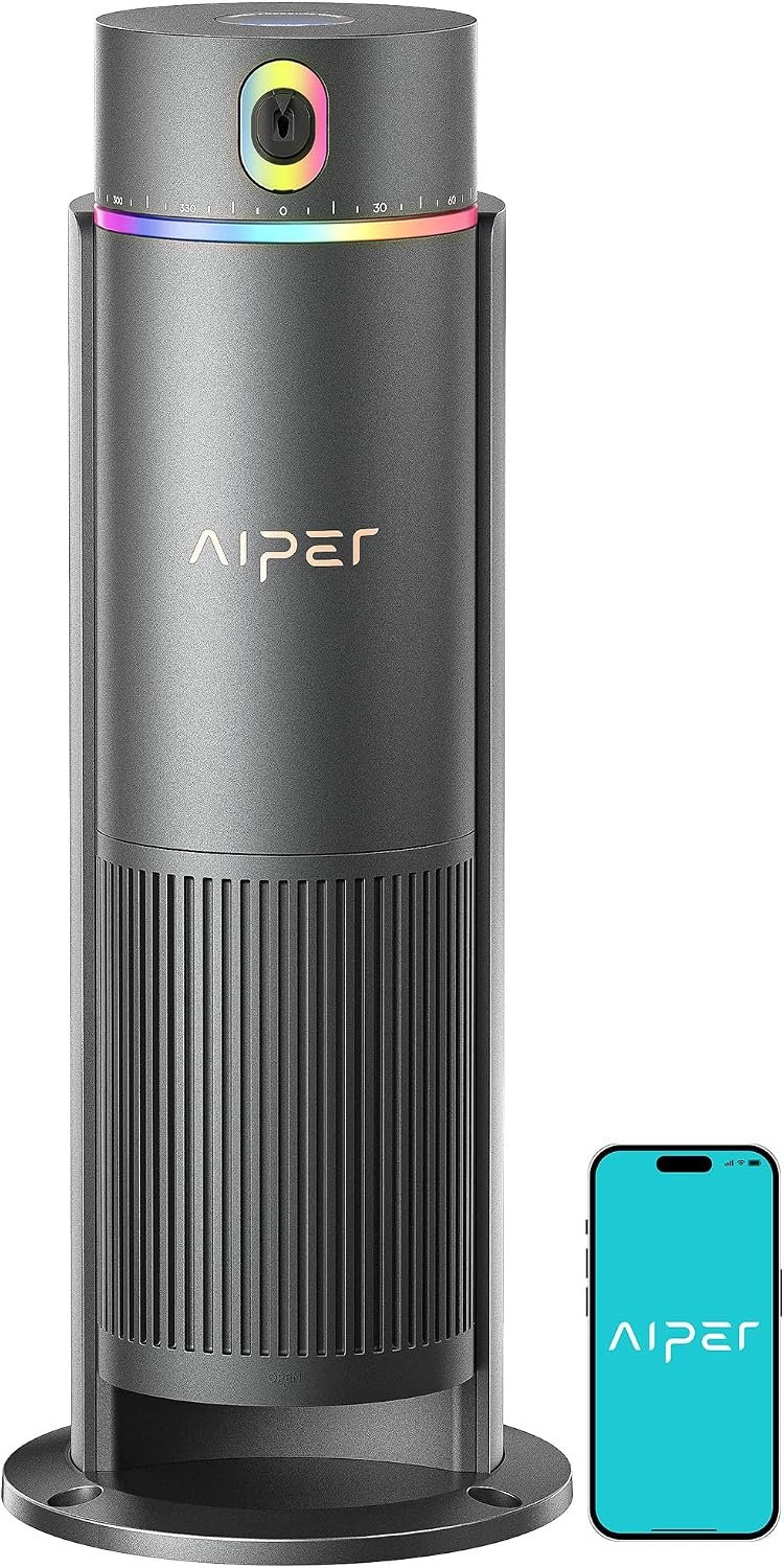 Aiper IrriSense 2 Lawn Sprinkler, Smart Irrigation System, Multi-Zone Plant-Specific Watering, Smart Scheduling, Weather-Adaptive Irrigation with Rain Sensor, for Lawns up to 4,800 sq.ft.-Rainbow