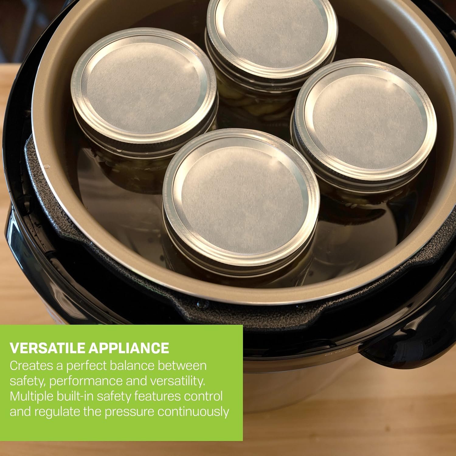 CAREY DPC-9SS Smart Electric Pressure Cooker and Canner, Stainless Steel, 9.5 Qt - Image 2