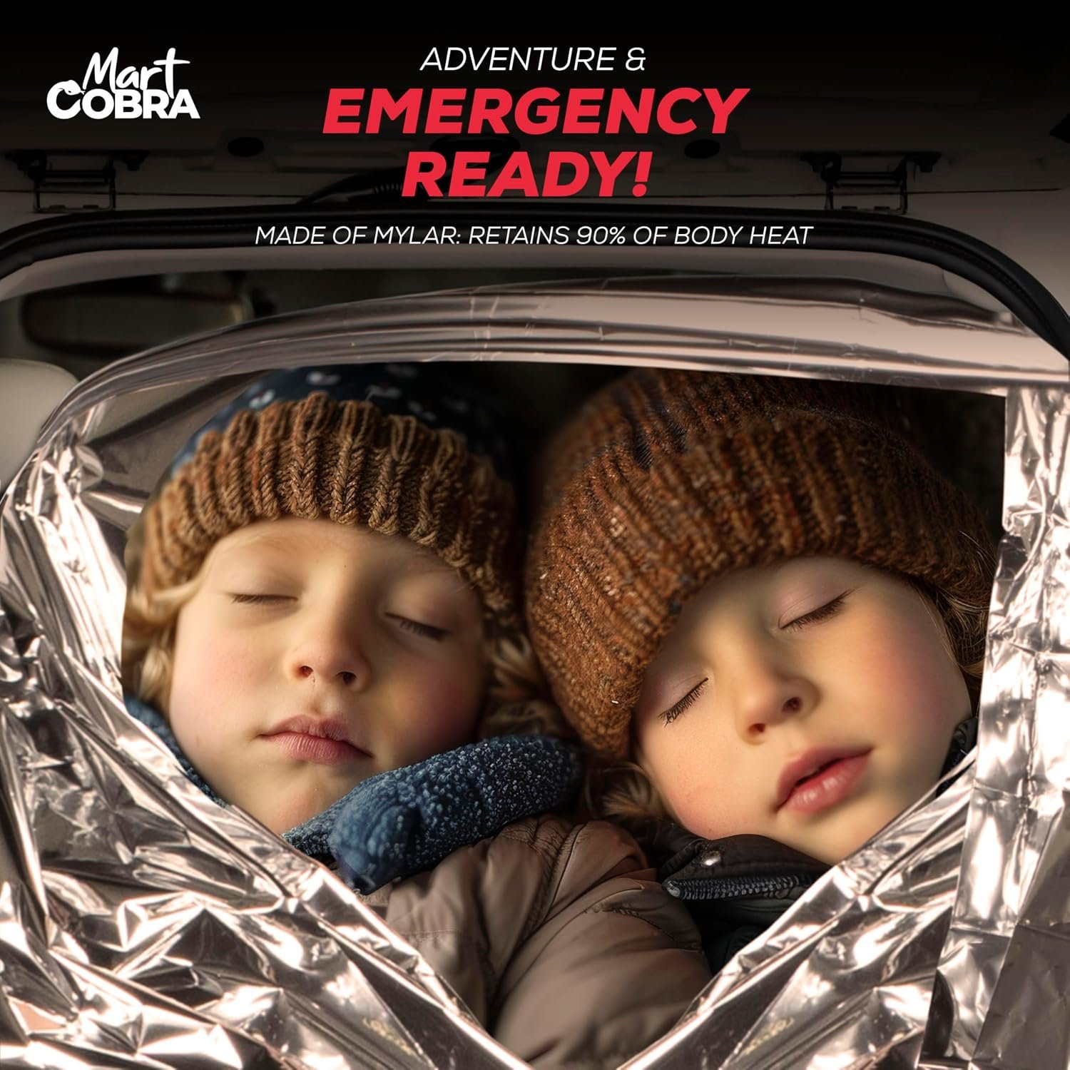 Emergency Blanket Mylar Thermal Space Survival Gear & Supplies 100-Pack - Image 4