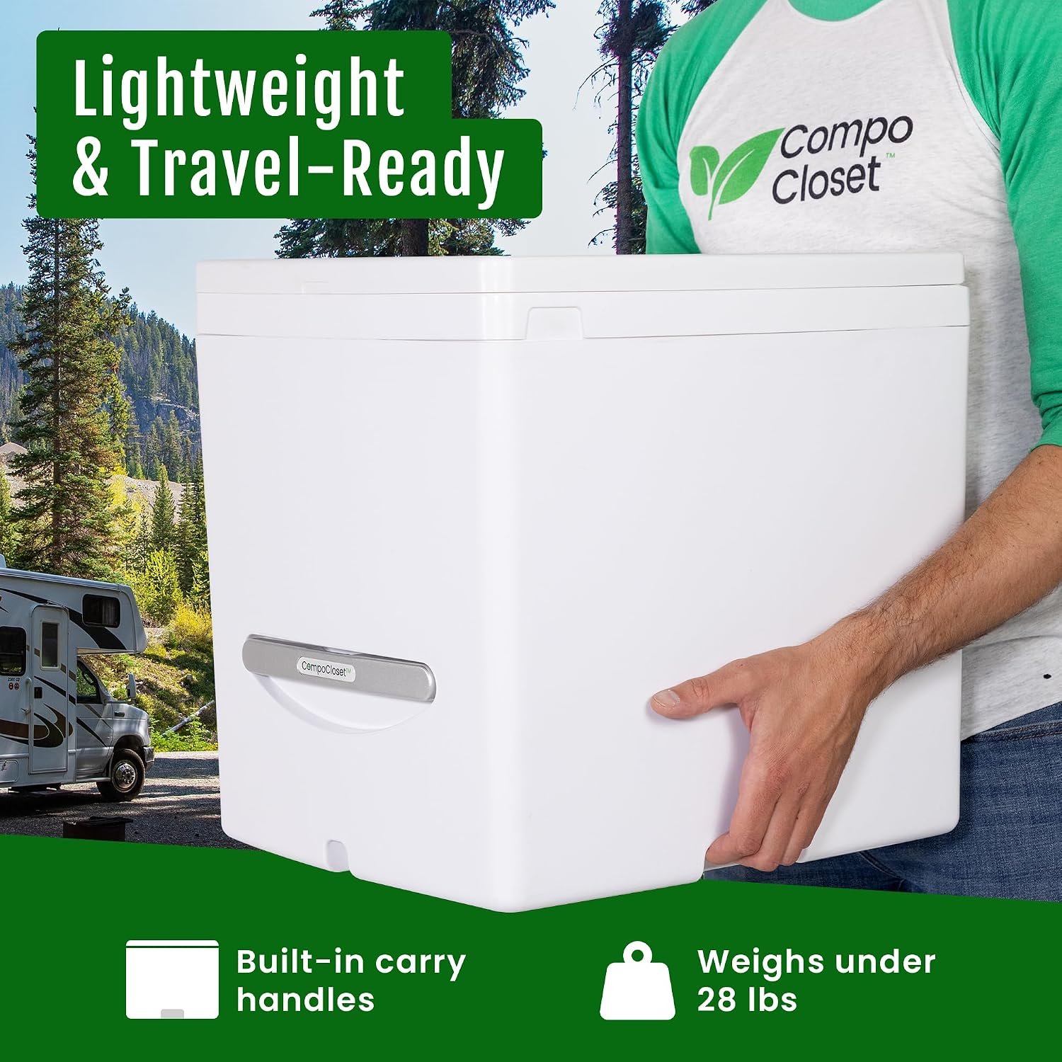 Cuddy Composting Toilet – Odorless, Waterless & Self-Contained for RVs, Vans, Boats, Tiny Homes & Off-Grid | 3.9 Gal, 12V Fan, Carbon Filter, No Chemicals, Easy Clean - Image 4