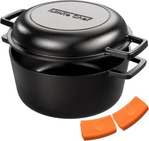 Cast Iron Dutch Oven Pot with Skill...