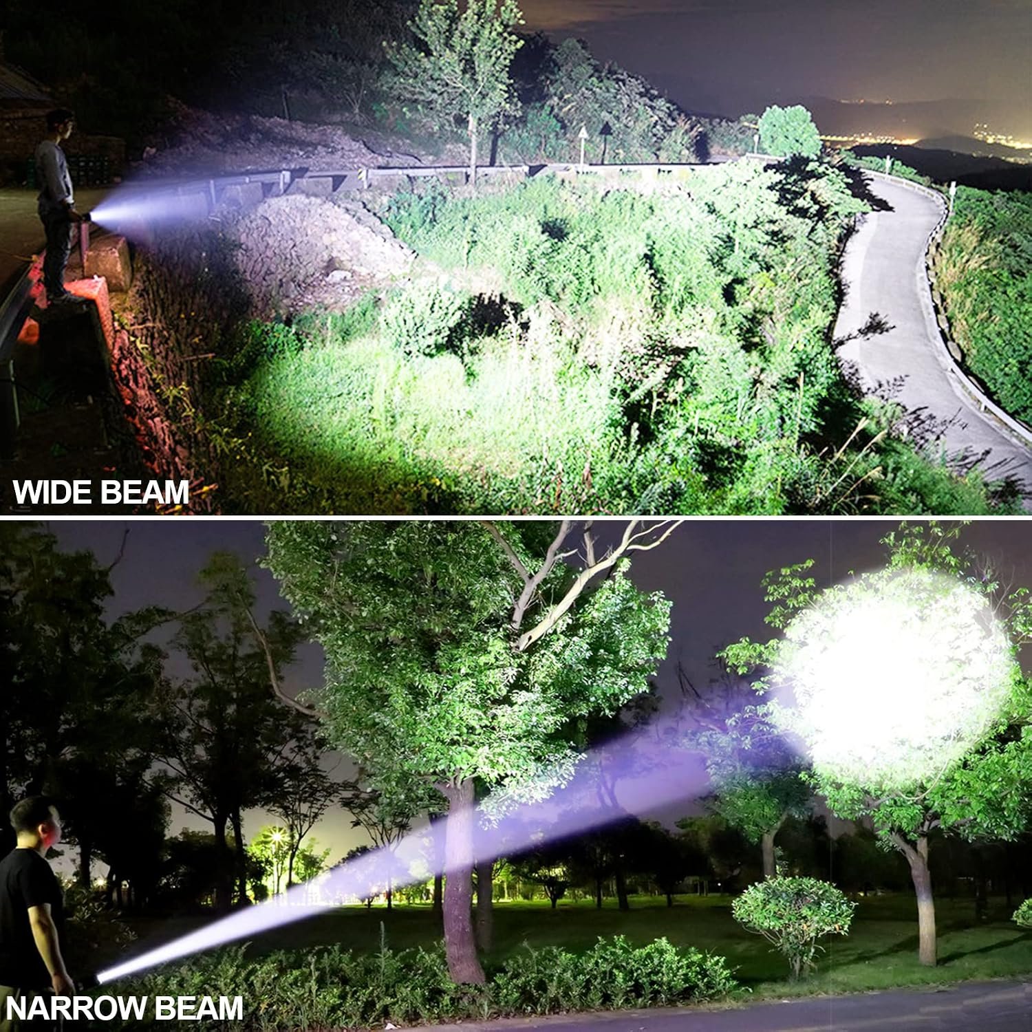 Lylting Rechargeable LED Flashlights High Lumens, 99,000 Lumens Super Bright Flashlight with 5 Modes & Waterproof, Powerful Handheld Flashlight for Camping Emergencies - Image 6