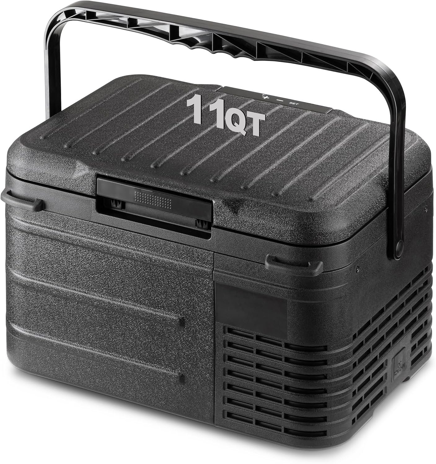 12 Volt Refrigerator, 11QT(10L) Compressor Electric Cooler, Car Fridge -4℉~68℉, Portable Refrigerator 12V/24V DC 110-240V AC, Compact Freezer for Vehicle RV Camping Truck Boat Travel, Black - Image 2