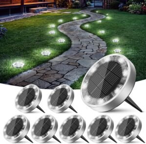 Peasur Solar Lights Outdoor Waterpr...
