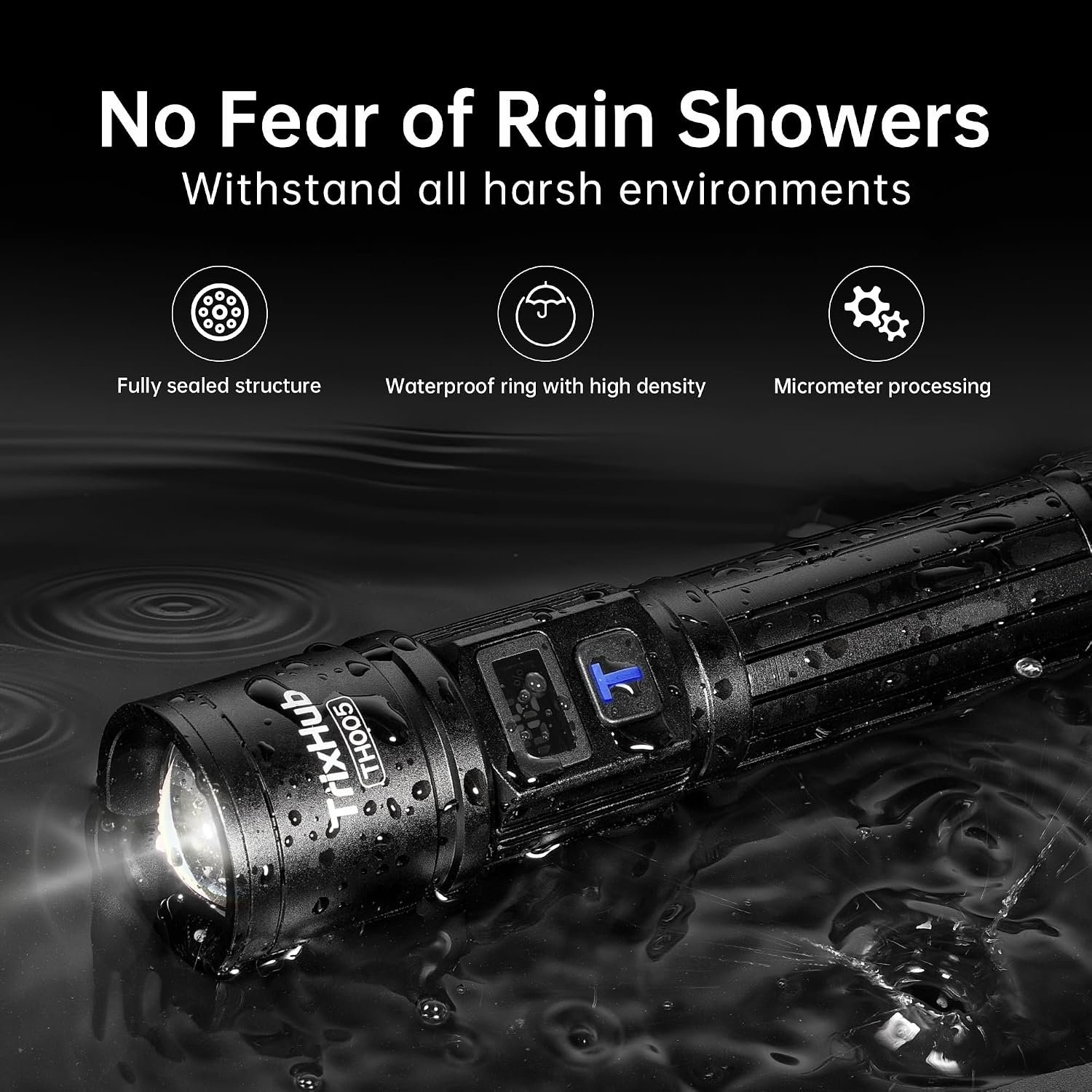 TrixHub Rechargeable Flashlights 2 Pack Super Bright High Lumens Flashlight - Image 7