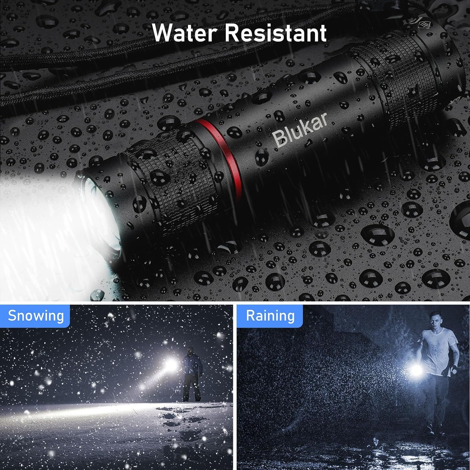 Blukar Rechargeable Flashlight, Super Bright Adjustable Focus Flashlights - Image 8