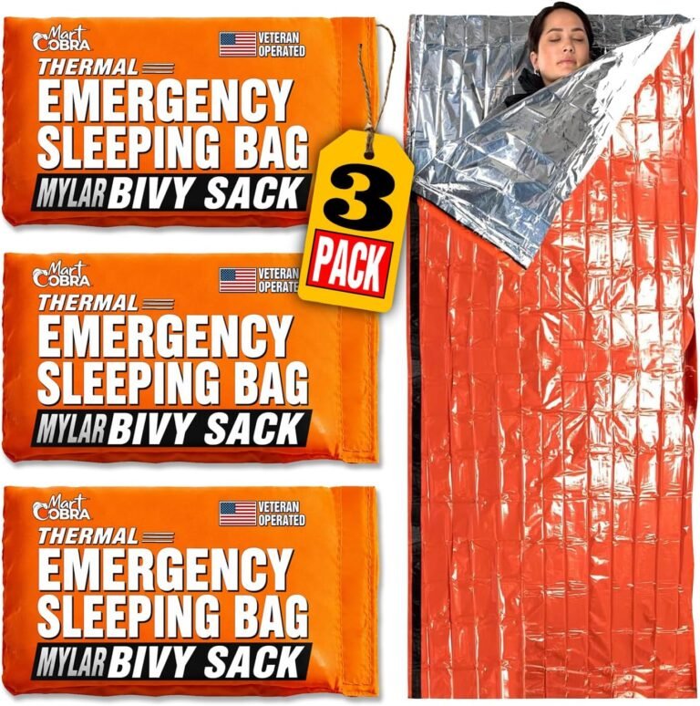 Emergency Sleeping Bag Mylar Bivy Sack Thermal Heat Survival Gear &Supplies