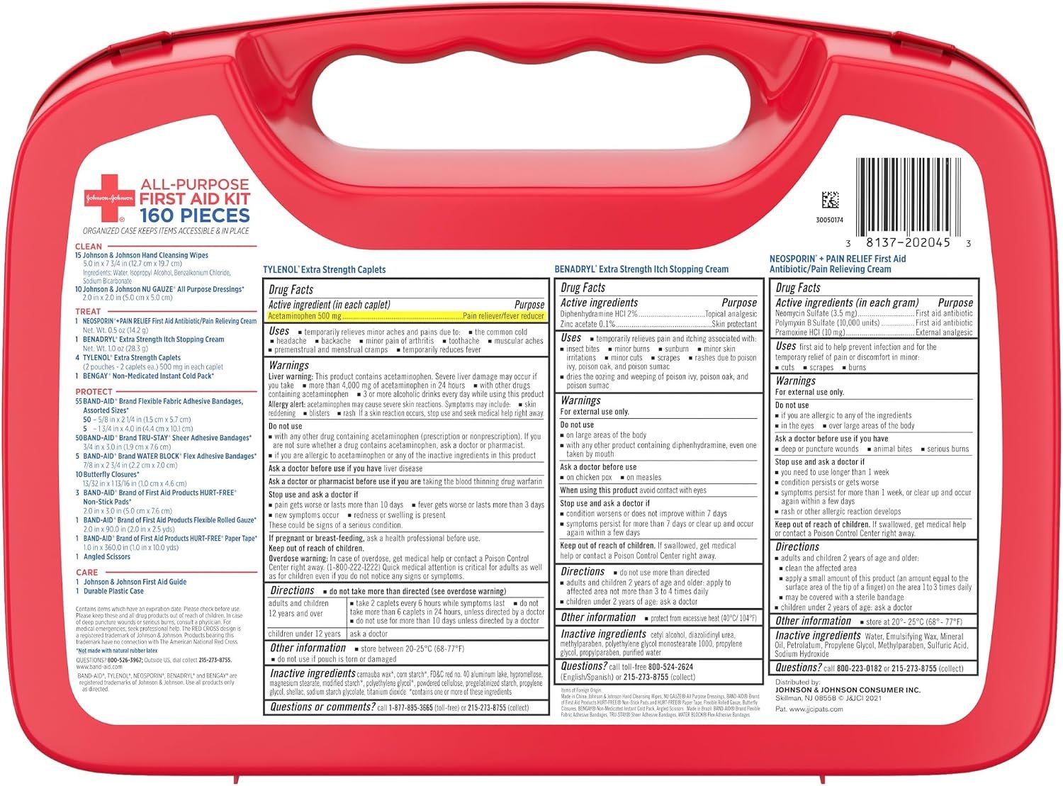 BAND-AID Brand All-Purpose Portable Compact First Aid Kit, 160 Piece - Image 9