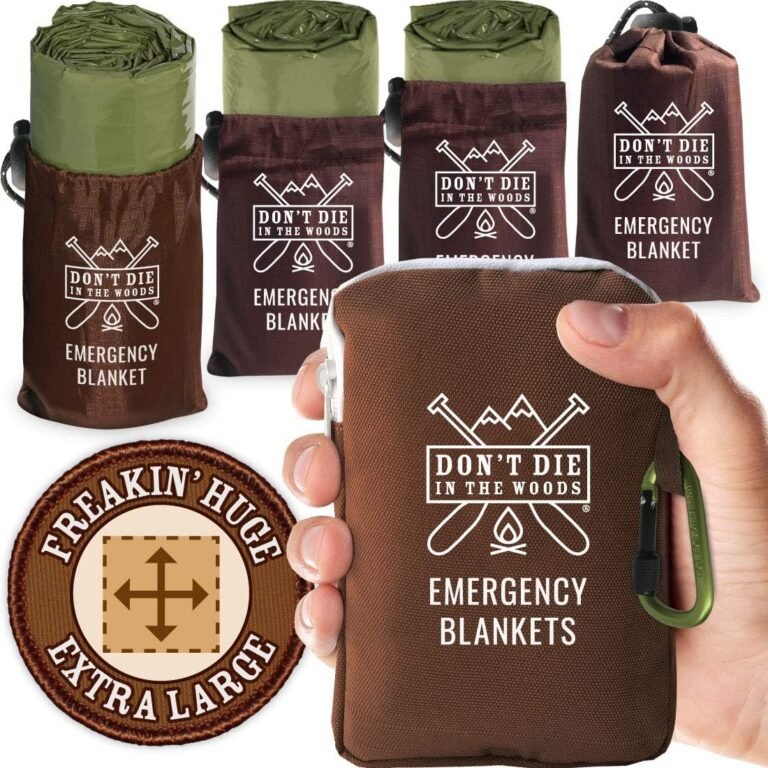Don’t Die in The Woods – Freakin’ Huge Emergency Blankets [Green]