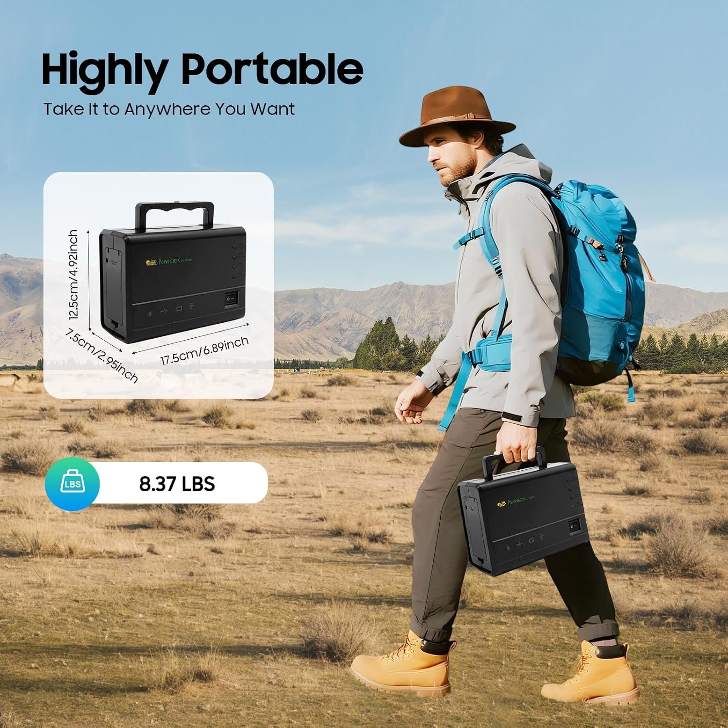 Solar Power Inverter, Portable Solar Generator Kit, Emergency Power Backup System, Solar Panel Lighting Kit, Multi-Device Charging with 4 LED Lights, for Camping and Power Outages - Image 6