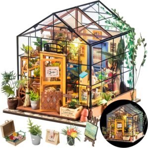 Rolife DIY Miniature Greenhouse Kit...
