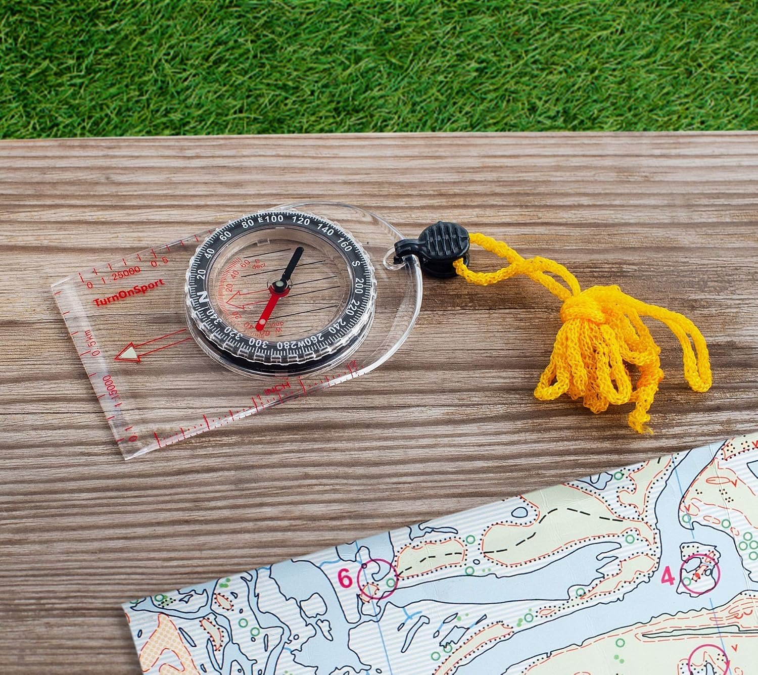 Boy Scout TurnOnSport Orienteering Hiking Compass - Kids, Waterproof & Lightweight, Mini, Survival, Camping Kit - Image 8
