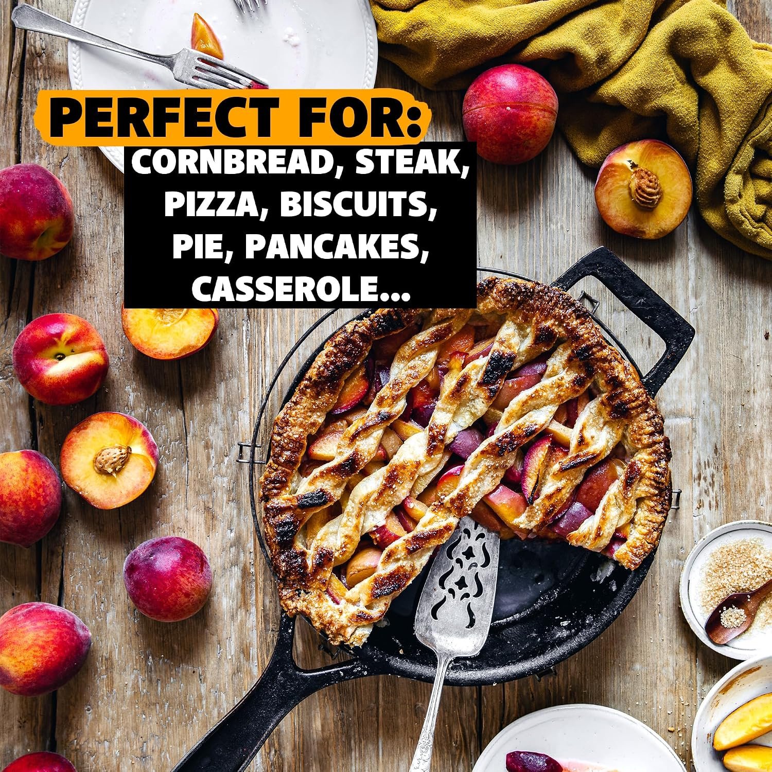 Stargazer 12-Inch Cast Iron Skillet | Made in USA, Seasoned, Premium Frying Pan for Grilling, Searing, Baking & More – Durable Cast Iron with Smooth Cooking Surface - Image 6