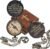 Baptism Gifts for Boys, Brass Antique Compass with Chain & Cross Wooden Gift Box – Proverbs 3:6 Scripture – Christian, Christmas, First Communion, Confirmation Gifts for Boys, Godson, Son & Men
