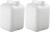 FastRack 5 Gallon Hedpak with Cap (Pack of 2) | BPA-free, Food-Grade, and Leak-Proof | White Water Container | Ideal for brewing, fermentation, or storage