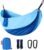 Camping Hammock, Portable Hammocks with Tree Straps & Attached Carry Bag, Travel Tree Hammocks for Outside Indoor Hiking Beach Backpack Travel(Blue, Nylon)