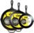 Lodge Pre-Seasoned Cast Iron Skillet Set, 8, 10.25 and 12 Inches