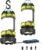 Consciot 2 Pack LED Camping Lantern Flashlight Rechargeable, 6 Light Modes