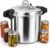 24 qt Pressure Canner,Canning Pressure Cooker with Gauge,14.5PSI,Large Capacity Aluminum Pressure Canners for Compatibility Gas and Induction Cooktops