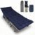 YELLOW JACKET Folding Camping Cot for Adults,600LBS Max Load,28″ Wide Sleeping Cot with Removable Thick Mattress Portable Foldable Camping Bed with Carry Bag for Camp,Home,Office,Travel,Blue