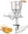 Moongiantgo Corn Grinder Mill Cast Iron Manual Grain Mill Hand Grinder with Large Hopper for Corn Barley Wheat Berries Coffee Chickpeas Poppy Seeds Pepper Dried Beans Animals Feed Home Brewing