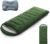 Camping Sleeping Bag for Adults 3-4 Season, Cold Weather Rated Sleeping Bag Waterproof Windproof with Inflatable Pillow, Breathable Foot Zipper, Soft Brushed Fabric, Portable for Outdoor Hiking Travel